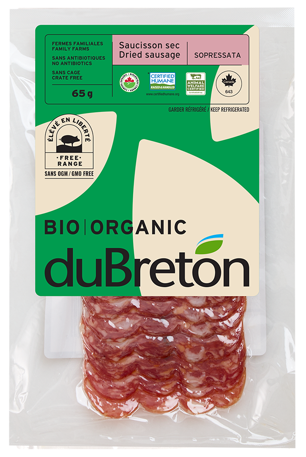 saucisson sec sopressata biologique duBreton