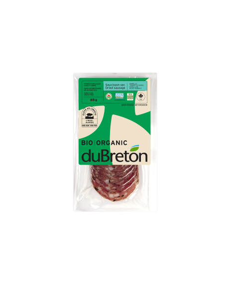 saucisson sec boréal et trompettes noires biologique duBreton